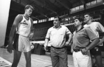 Rastko Cvetković i Duško Vujošević na treningu Zvezde