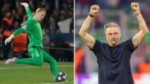 Matvej Safonov i Luis Enrike jedan do drugog.