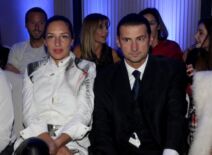 Vanja Grbić sa suprugom Sarom Petković Grbić na modnoj reviji