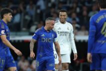 Kilijan Mbape i Santi Kazorla na utakmici Real Madrid Ovijedo