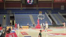 Zagrevanje igrača pred meč Crvena zvezda - Cedevita Olimpija 2.jpg