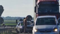 Nezgoda na auto-putu Novi Sad-Beograd kod Banovaca