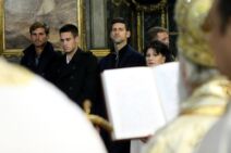 Novak Đoković u crkvi