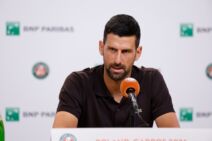 Novak Đoković na konferenciji za medije