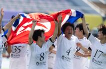 Fudbalerke iz Severne Koreje razvile zastavu u Južnoj Koreji