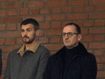 Čelnici FK Partizan Danko Lazović i Predrag Mijatović.