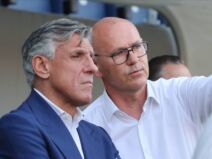 Predsednik sudijske komisije FSS Etore Mesina i Janoš Žemberi, potpredsednik FSS i prvi čovek TSC.