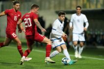 Krilni fudbaler Loizos Loizu, meta FK Crvena zvezda.
