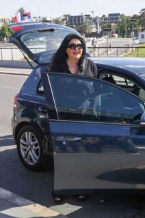 Dragana Mirković i Goga Sekulić na aerodromu u Beogradu