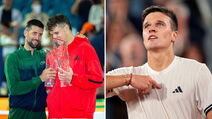 Novak Đoković i Jakub Menšik zajedno.