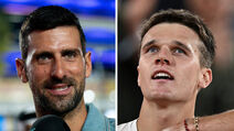 Jakub Menšik i Novak Đoković