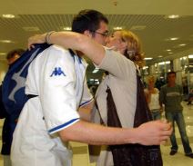 Plavi košarkaši se vratili kući