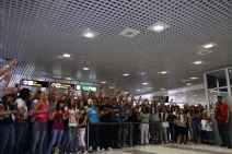 Crno-bela žurka na aerodromu