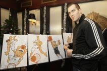 Crno-beli košarkaši kao strip junaci