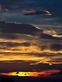 Spektakularan zalazak nad Beogradom