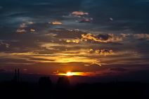 Spektakularan zalazak nad Beogradom