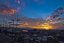 Spektakularan zalazak nad Beogradom