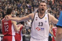 Partizan pobedio Zvezdu 77:63 u utakmic ABA lige u beogradskoj hali Pionir.