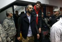 Atmosfera ispred svlačionice nakon polufinala ABA lige između Partizana i Crvene Zvezde.