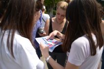 Trodimenzionalna ulična umetnost na Kalemegdanu.