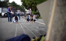 Trodimenzionalna ulična umetnost na Kalemegdanu.