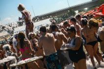 Štrand novosadska plaža za vreme EXIT festivala.