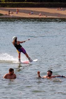 Vrućina u Beogradu, rashladite se sportom na Adi Ciganliji.