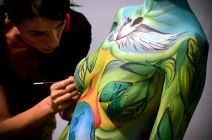 Body Art Festival u Beogradu, oslikavanje tela u okviru Sajma kozmetike 