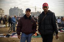 Buvljak na mestu replike Terazija na Novom Beogradu