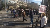 Podgorica - Demonstranti DF-a i danas blokirali saobraćaj