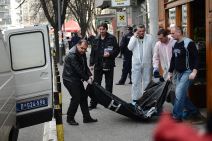 Beograd - Samoubistvo bombom u pekari na uglu Takovske i ulice Ilije Garašanina