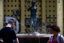 Proradile fontane u Beogradu.