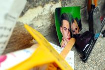 Zid u Hilandarskoj ulici gde Beograđani ostavljaju stvari bivših ljubavi