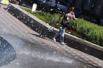 Fontana na Trgu Nikole Pašića prska na sve strane