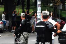 Delije sačekale autobus sa Bugarima FOTO