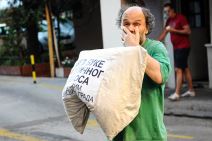 Protest protiv buke iy kafića u centru Beograda