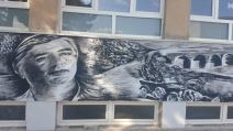 Murali velikana na zidu nikšićke škole (FOTO)
