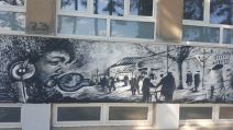 Murali velikana na zidu nikšićke škole (FOTO)