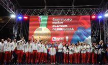 Doček srpskih olimpijaca ispred Skupštine