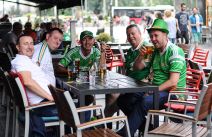 Navijači Irske u Beogradu pred utakmicu Srbija- Republika Irska na stadionu Rajko Mitić