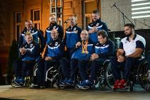 Doček srpskih paraolimpijaca ispred Starog dvora u Beogradu