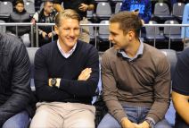 Bastijan Švajnštajger na meču Partizan - Olimpija u Beogradu