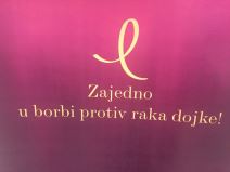 Seksi manekenka i rak, karcinom dojke, Lindex Pink