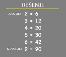 Mozgalica Brojevi Matematički zadatak