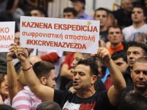 Zvezda-PAO, Navijači na utakmici Evrolige FOTO