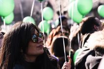 Svetski dan dece obolele od raka - Zeleni baloni na Trgu Republike FOTO