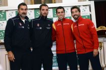 Teniseri i selektor Španije pred meč Dejvis kupa protiv Srbije