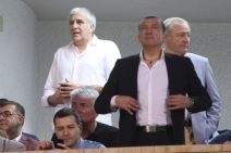 Partizan - Olimpijakos: Slike iz VIP lože, Obradović, Milošević, Kovačević...