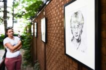 Farhad Nuri - poseta malom umetniku Gorana Vesića i Cece Ražnatović