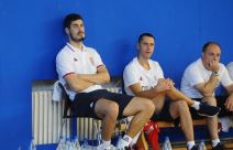 Aleksandar Đorđević na treningu reprezentacije Srbije pred odlazak na Evropsko prvenstvo u košarci.